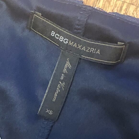 BCBGMaxAzria Aztec Ruffle Spaghetti Strap Slip Dress Size XS - Picture 14 of 14